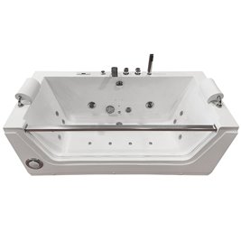 Wanna z hydromasażem przyścienna 176x85 cm MO-0054