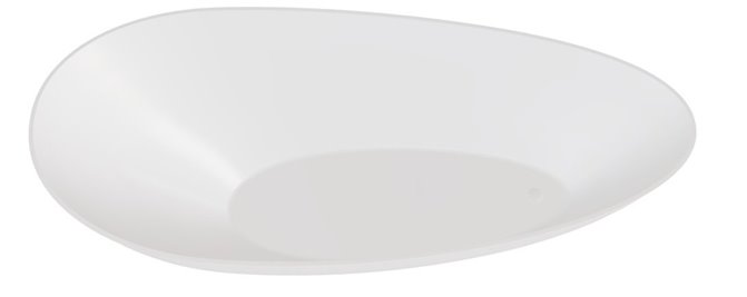 Matowa wanna wolnostojąca + klik-klak biały Keya Matt Besco 165x70 cm WMMB-165KKW