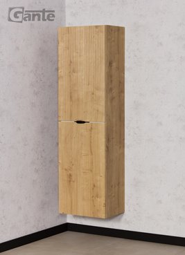 Słupek łazienkowa wiszący dąb naturalny 45x155 cm Brendo Gante