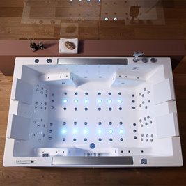 Duża wanna z hydromasażem 180x120 Kari 942 Hydrosan