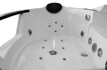Wanna z hydromasażem narożna 150x150 cm MO-0632BP