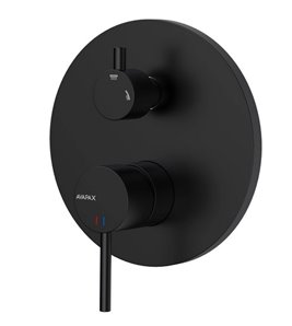 Zestaw prysznicowy podtynkowy czarny Ultimate ANUL121321 Avapax