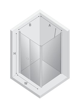 Kabina prysznicowa 70x80 D-0143A/D-0091B New Soleo New Trendy