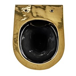 Złoty połysk miska wc wisząca Mizu Rimless 4.0 MIZU-GL-BL-RIM-03  Hydrosan