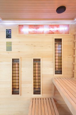 Sauna na podczerwień 4 osobowa + kamienie solne 180X160X200CM MO-EP4RSL XL Infrared Mazur