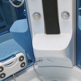 Kabina prysznicowa z hydromasażem i sauną parową zabudowana 100x100 MO-0210WS