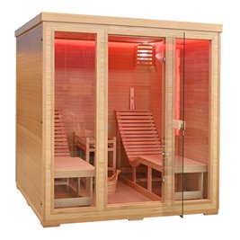 Sauna sucha fińska piec 8 KW Harvia BC80 + kamienie solne 180X180X190CM MO-TS4 Mazur