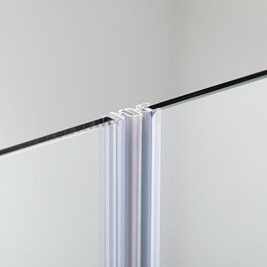 Drzwi prysznicowe rozsuwane szkło 8 mm szerokość 140 cm ASTRA-CH-DUO-140