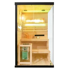 Sauna fińska 2 osobowa wysokotemperaturowa 3,5KW Harvia 120x120 cm Lark1