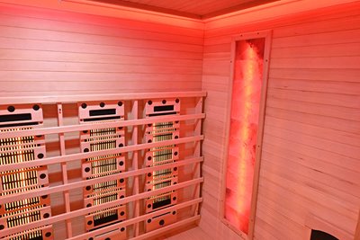 Sauna na podczerwień kamień solny + turmaliny 175X120X190CM MO-RL4ST Infrared Mazur