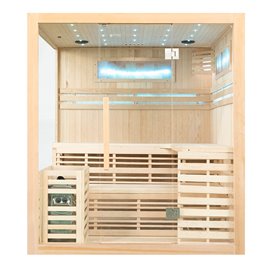Sauna sucha fińska piec 6 KW Harvia BC60 + kamień solny 180X160X200CM MO-EA4-II Mazur