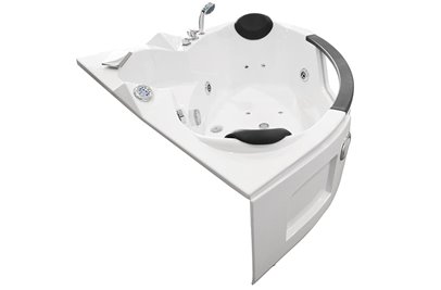 Wanna łazienkowa z hydromasażem Spa narożna 135x135 cm MO-0322