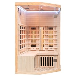 Sauna na podczerwień 3-osobowa 120x120 cm grzejniki kwarcowe i karbonowe Alta6 Infrared