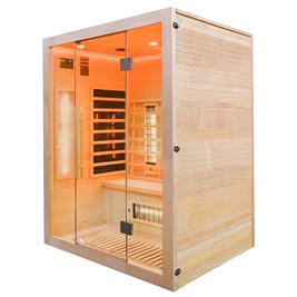 Sauna na podczerwień 4-osobowa 150x120 cm grzejniki kwarcowe i karbonowe Alta3 Infrared