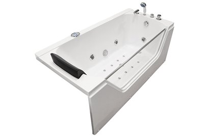 Wanna łazienkowa z hydromasażem Spa prostokątna 170x80 cm MO-0319