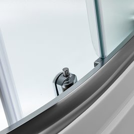 Kabina prysznicowa na głębokim brodziku szkło mrożone 80x80 Maja Hydrosan