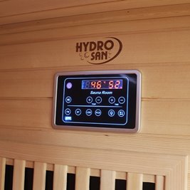 Sauna Combo na podczerwień + fińska 4-osobowa 160x160 cm Helsi3 6KW