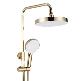 Złoty zestaw prysznicowy z wylewką Bloom Rea Gold