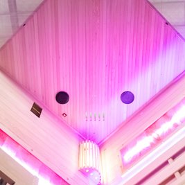 Sauna fińska pięciokątna 5 osobowa wysokotemperaturowa 6W Harvia 150x150 cm Lark4