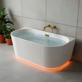 Wanna wolnostojąca przyścienna 170 cm Carlo Led Hydrosan