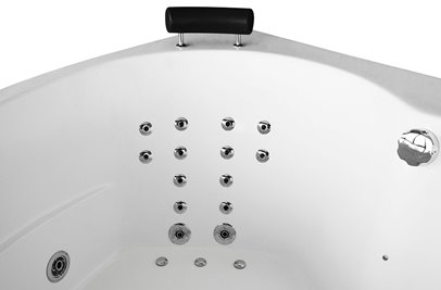 Wanna spa z hydromasażem narożna 150x150 cm MUE-0032A LEWA