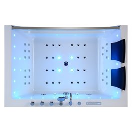 Wanna z hydromasażem prostokątna 180x120 cm Nike 937 Hydrosan