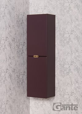 Słupek łazienkowy wiszący burgundowy złoty uchwyt 143,5x40 cm Magnolia Gante
