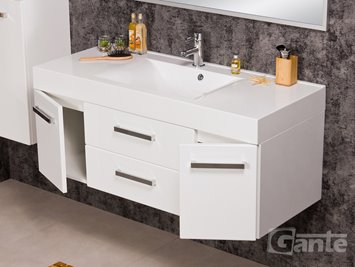 Szafka z umywalką dolomitową 120/50C Nadia seria Fokus B