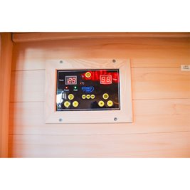 Sauna na podczerwień 3-osobowa 120x105 cm grzejniki kwarcowe i karbonowe Alta2 Infrared
