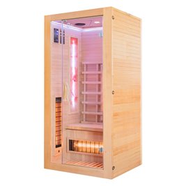 Sauna na podczerwień jednoosobowa + kamienie solne 90X90X190CM MO-EA1RS Infrared Mazur
