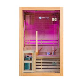 Sauna sucha fińska piec 3,5 KW Harvia BC35 + kamień solny 121X106X192CM MO-EA2S Mazur