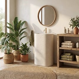 Umywalka wolnostojąca kamienna Salento Rea