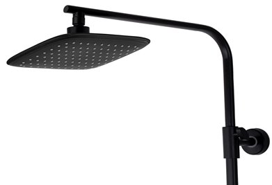 Czarny zestaw prysznicowy z termostatem Tom Rea