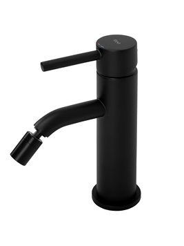 Czarna matowa bateria bidetowa Lungo Rea