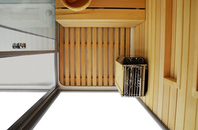 Sauno kabina prysznicowa prostokątna 180x110 cm MO-1752W PRAWA TRIO