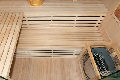 Sauna sucha fińska piec 6 KW Harvia BC60 + kamień solny 180X160X200CM MO-EA4S Mazur