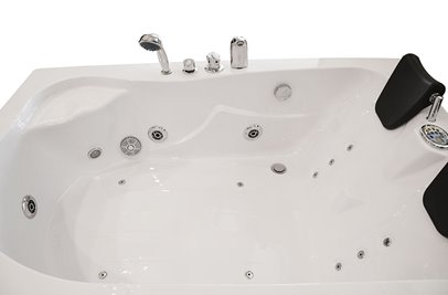 Wanna z hydromasażem asymetryczna 170x115 cm prawa MO-0205