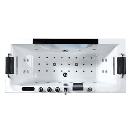 Wanna z hydromasażem prostokątna 182x82 cm Carina 938 Hydrosan
