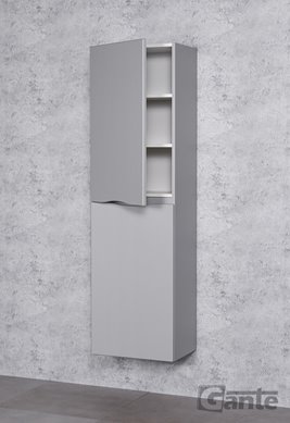 Słupek łazienkowy wiszący z koszem kolor szary ONDA 45x155 cm Gante