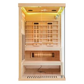 Sauna na podczerwień 2 osobowa + kamienie solne 120X120X200CM MO-EP2RSL Infrared Mazur