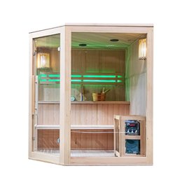 Sauna fińska 6-osobowa narożna 180x180 cm piec Harvia 8KW Bodo7