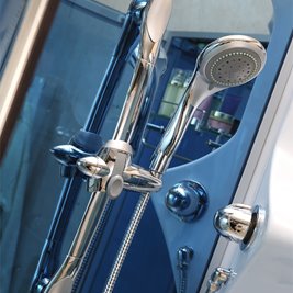 Kabina prysznicowa z hydromasażem i sauną parową zabudowana 100x100 MO-0210WS