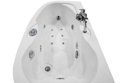 Wanna łazienkowa Spa z hydromasażem asymetryczna 160x78 cm MO-0310