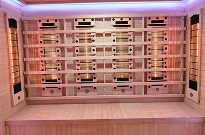 Sauna na podczerwień kamień solny + turmaliny 180X160X200CM MO-RL4ST XL Infrared Mazur