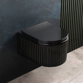 Zestaw podtynkowy stelaż CERSANIT MITO 40 MECH + miska LUMA-BL-RIM-03 + przycisk ENTER II czarny mat