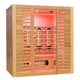 Sauna na podczerwień kamień solny + turmaliny 175X120X190CM MO-RL4ST Infrared Mazur