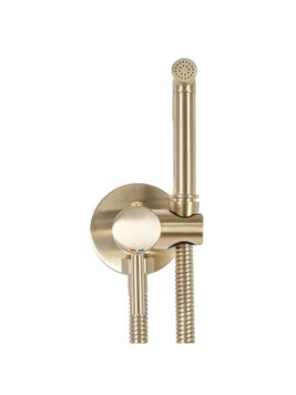 Bateria bidetowa podtynkowa złoto szczotkowane Loop Lungo Rea