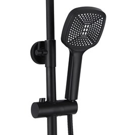 Czarny zestaw prysznicowy Storm Rea