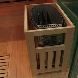 Sauna Combo na podczerwień + fińska 6 osobowa 200x200 cm Moss2 8KW