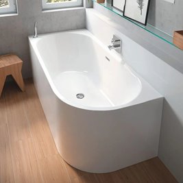 Wanna przyścienna narożna lewa 160 cm Sydney Rea